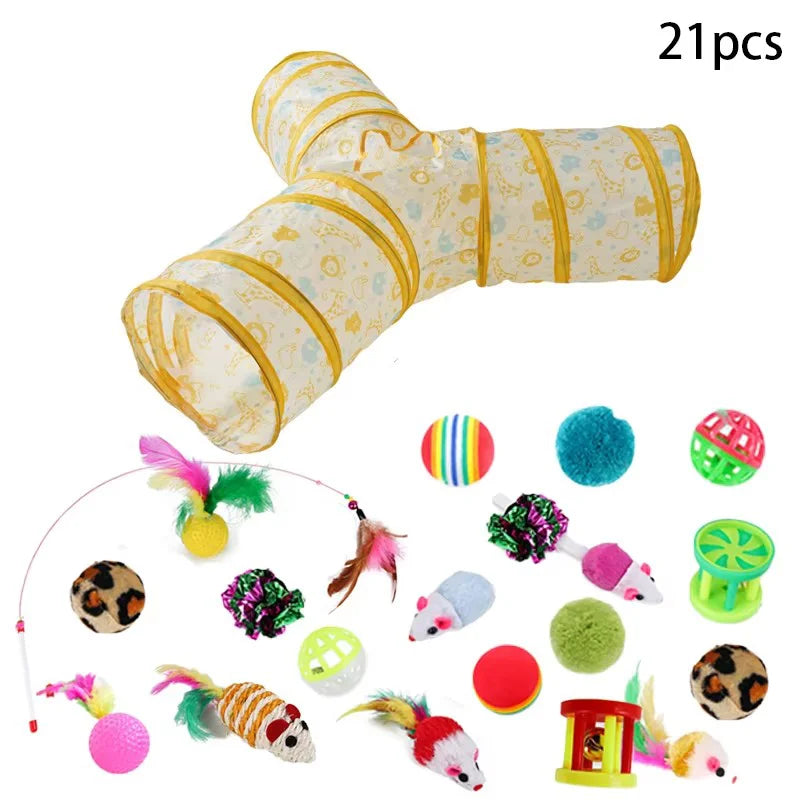Interactive Cat Play Tunnel