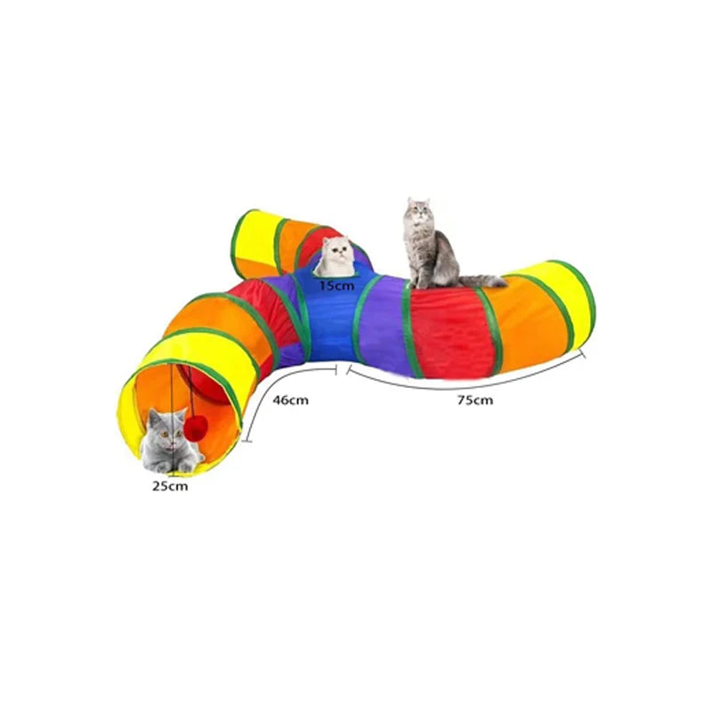 Interactive Cat Play Tunnel