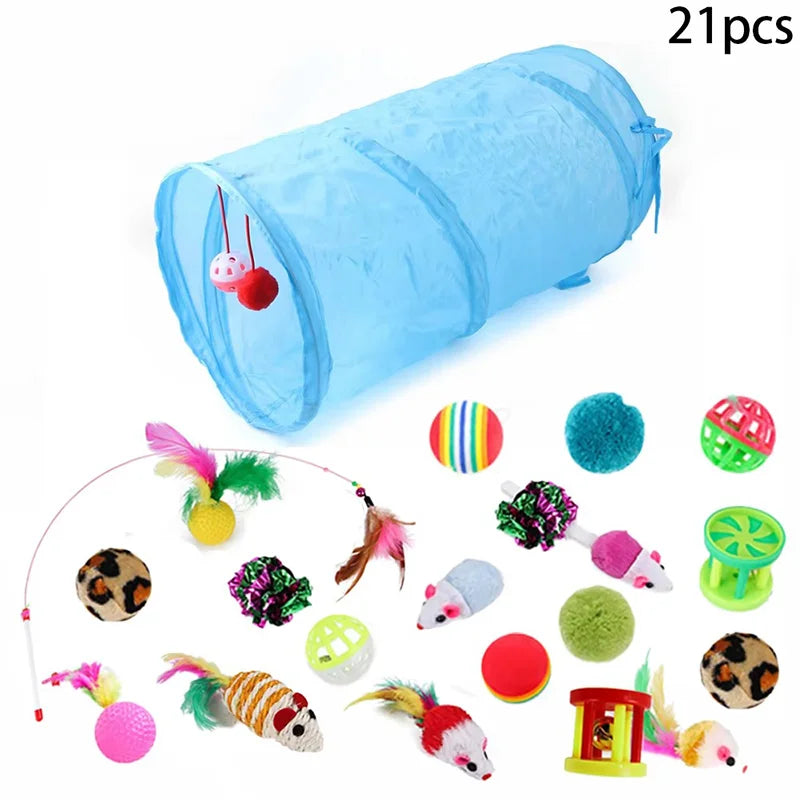 Interactive Cat Play Tunnel