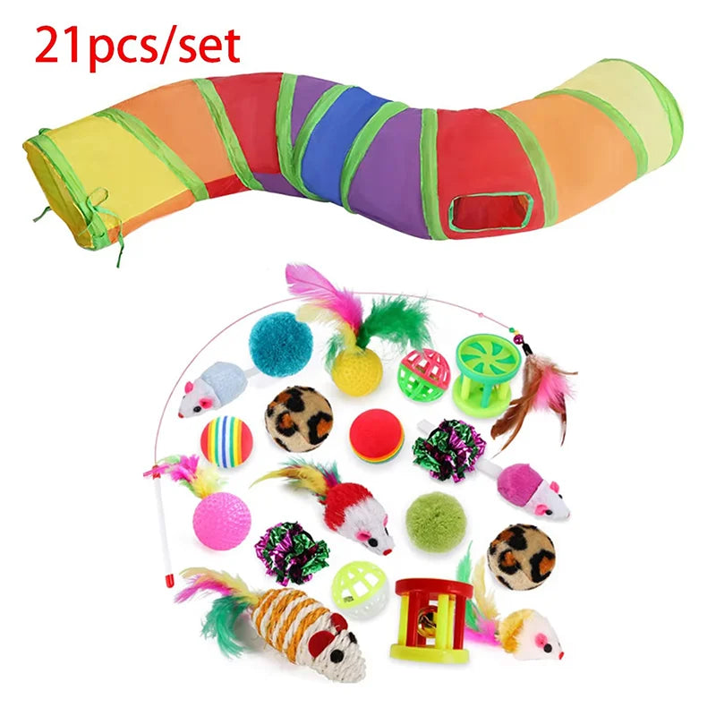 Interactive Cat Play Tunnel