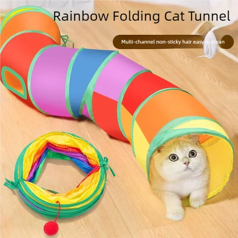Interactive Cat Play Tunnel
