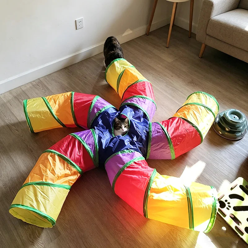 Interactive Cat Play Tunnel