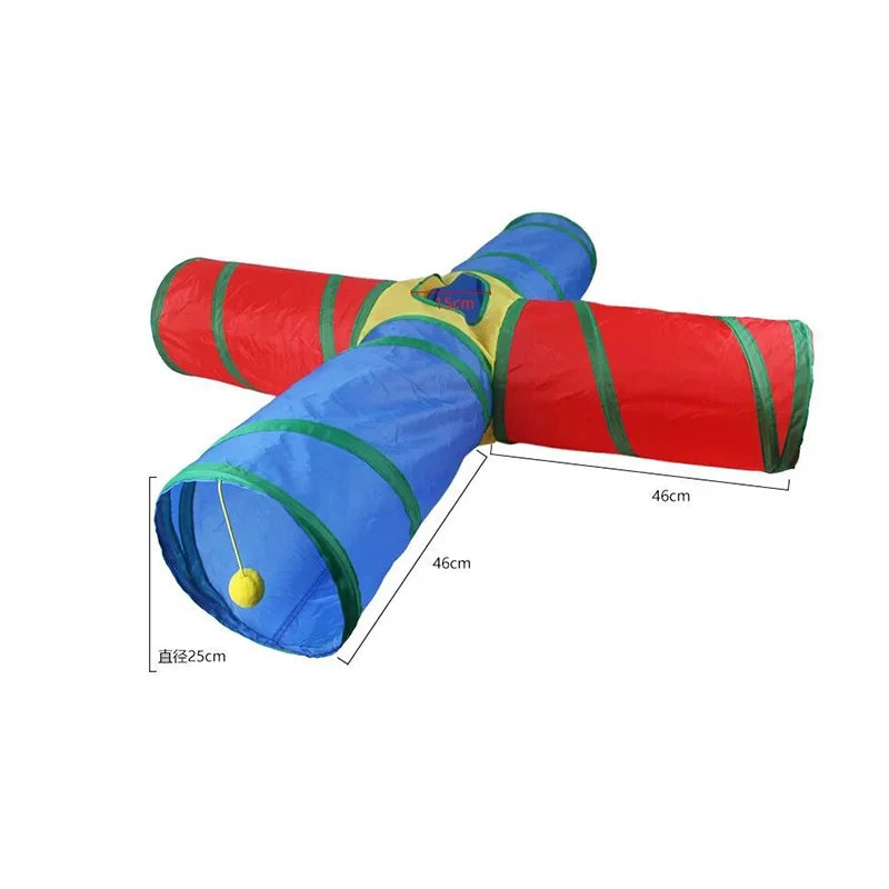 Interactive Cat Play Tunnel